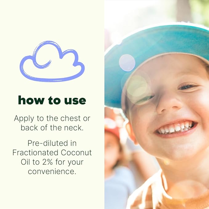 Plant Therapy Kids Calming The Child Essential Oil Blend 10 mL (1/3 oz) Relaxation and Soothing Blend, Tangerine, Lavender, & Roman Chamomile Essential Oils, Pure, KidSafe Pre-Diluted Roll-On
