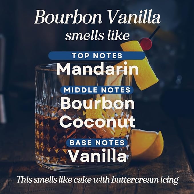 CANDECraftCo 1 Fl oz Fragrance Oils for Aromatherapy, Essential Oils for Home Diffusers, DIY Candle and Soap Making, DIY Scented Products (1 oz, Bourbon Vanilla)
