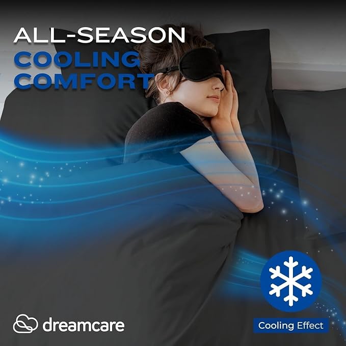 DREAMCARE Twin XL Sheet Sets - 4 pcs Breathable Cooling Bed Sheets - up to 15" Deep Pocket Twin XL Sheets Set with Side Pockets - Extra Soft 100% Brushed Hypoallergenic Hotel Luxury Bedding MochaBrown