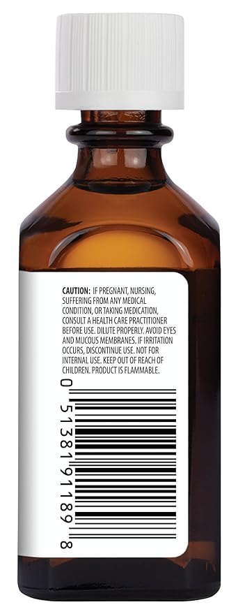 Aura Cacia Peppermint Essential Oil, 2-Ounce, Cools Skin, Fresh Minty Aroma, No Synthetic Fragrances, Color or Preservatives