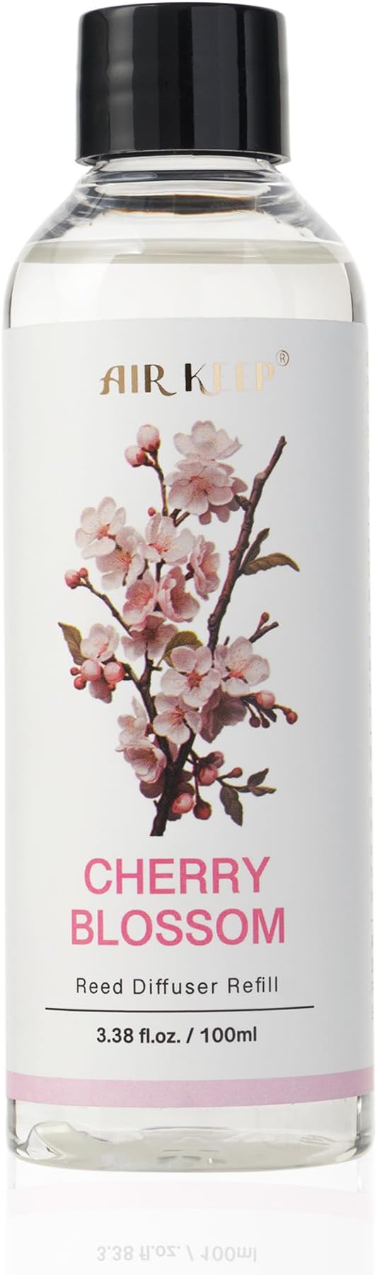 Airkeep Reed Diffuser Oil Refill/Cherry Blossom/3.38oz（100ml/1 Pack/Scented Oil Refill for Reed Diffuser Home Fragrance for Bedroom, Bathroom Office Home Decor