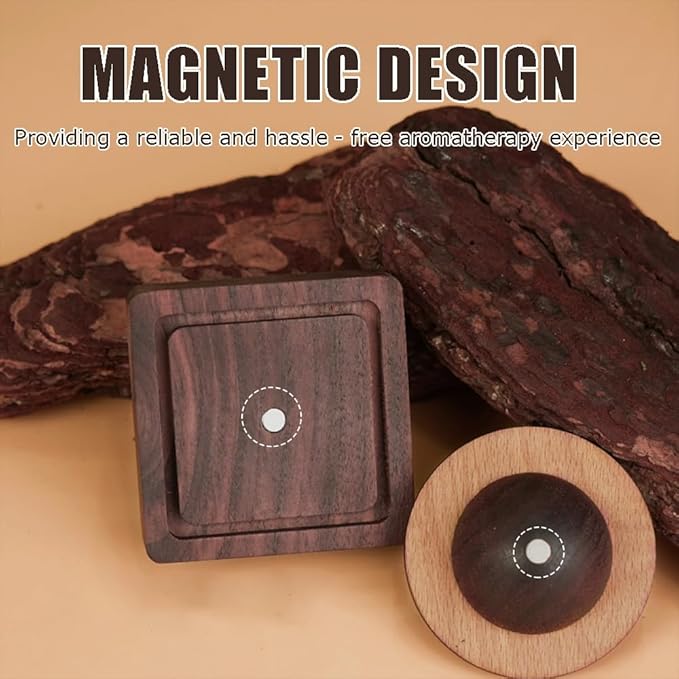 Ouliget Wood Essential Oil Diffuser,Planet Walnut Aroma Therapy,Passive Diffuser for Desk Table Home Office Car Wardrobe Yoga Hall and SPA, Thoughtful Gifts for Yoga Meditation