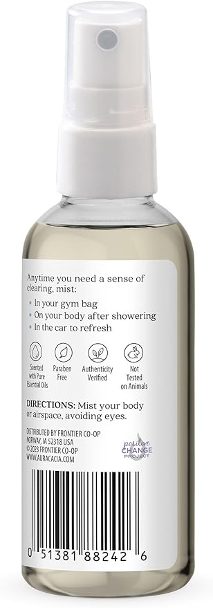 Aura Cacia Room and Body Mist, Clearing Eucalyptus, 4 Fluid Ounce