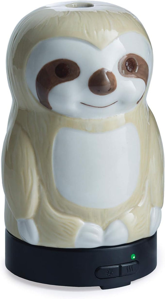 Airome Sloth Medium Essential Oil Diffuser|100 mL Humidifying Ultrasonic Aromatherapy Diffuser 8 Colorful LED Lights, Intermittent & Continual Mist, Auto Shut-Off