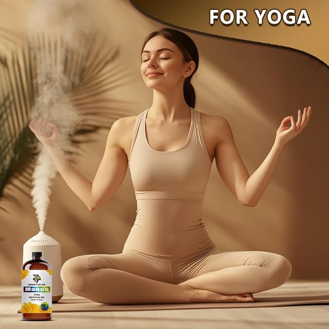 Mango Essential Oil - Mango Oils for Diffusers, Humidifiers, DIY Candles, Soap, Cleaning, Home, Office, Yoga, Massage, Gifts - 16 fl oz (480 ml) - GV77ZF