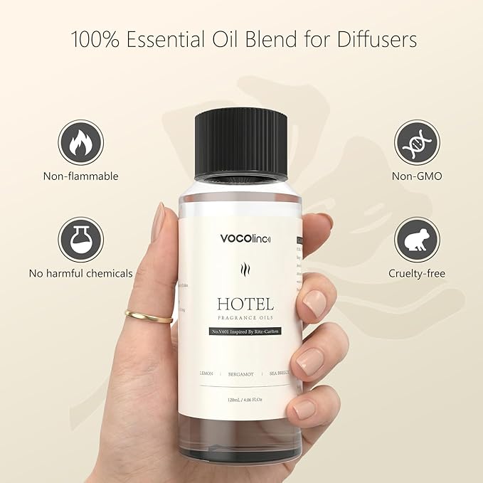 Hotel Collection Diffuser Oil - Lavender- Inspired by Luxury Five Star Hotel Scent Oil for Essential Oil & Waterless Diffusers, Luxurious Scen Notes of Eucalyptus, Lavender, Sandalwood(4.06FL.OZ)