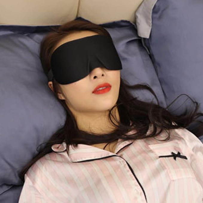 Soft Ergonomic Eye Cover Lightproof Knits Portable for & Sensitive Skin Comfort Breathable Eye