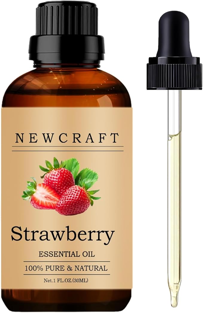 Strawberry Essential Oils, 100% Pure and Natural Essential Oil for Aromatherapy Diffuser - Strawberry/1 Fl Oz