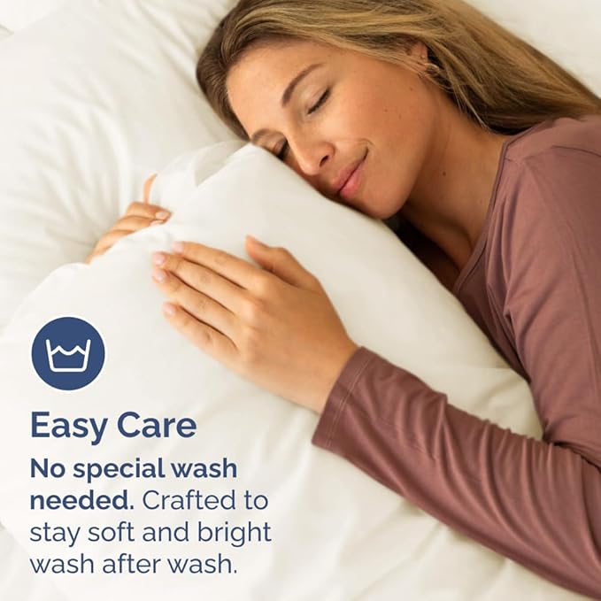 Standard Pillow Cases Set of 10 - Ultra Soft Hotel Quality Pillowcase Covers - Comfy, Cozy & Wrinkle Free - Shrink, Stain & Fade Resistant - Machine Washable Pillow Protectors - 10 Pcs Set - Off White