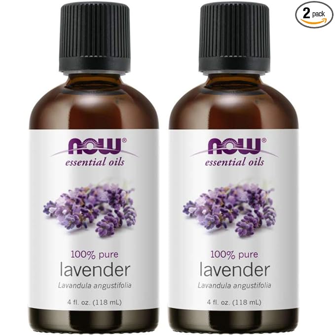 NOW Foods Lavender Oil, 4 Fluid Ounce (2 Pack)