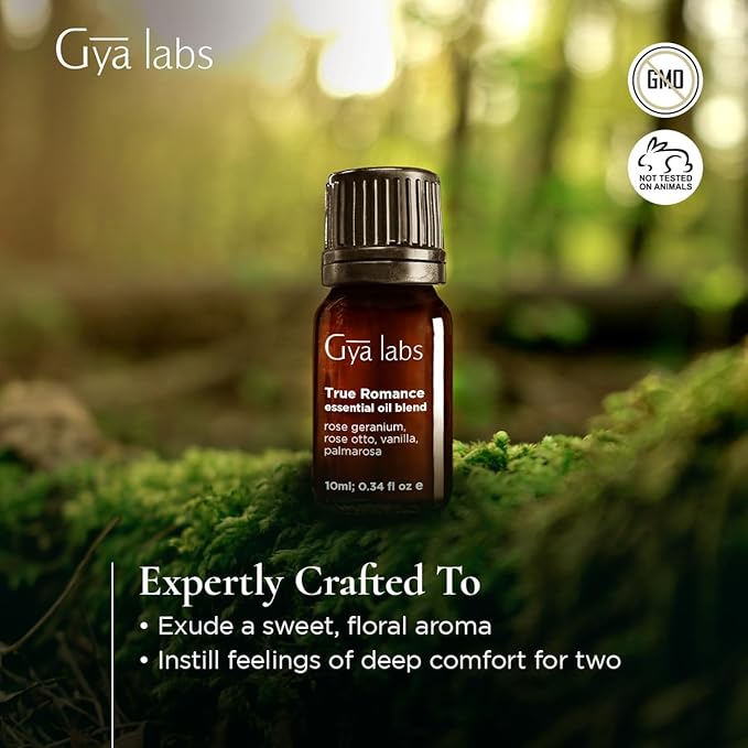 Gya Labs True Romance Essential Oil Blend - Sweet & Floral Scent (0.34 Fl Oz)