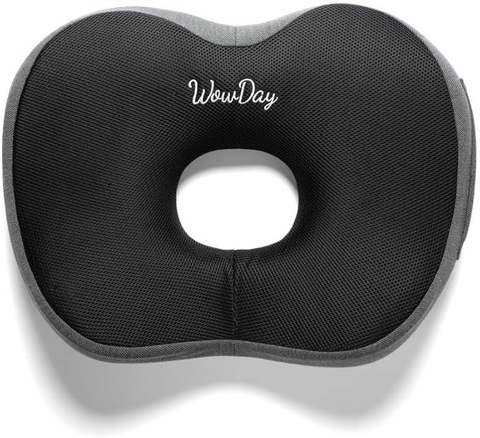 Premium Orthopedic Seat Cushion-Non-Slip Hemorrhoid Pillow Memory Foam Coccyx for Tailbone Pain - Office Home Chair Car Seat Cushion - Sciatica & Back Pain Relief