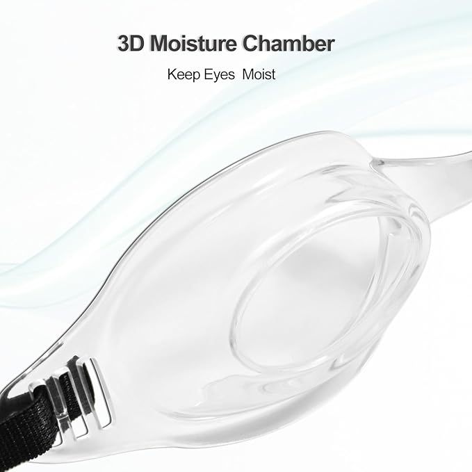 Dry Eye Relief Moisture Chamber Goggles - Adjustable Night Sleep Eye Protection for Chronic Dry Eyes, Post-LASIK Recovery & Evaporative Tear Relief