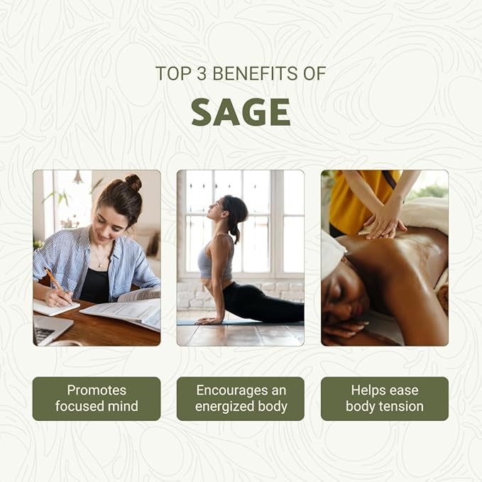 Sage Essential Oil - Direct from Essential Oils SL Spain - Steam Distilled - Aceite Esencial de Salvia for Aromatherapy, Massage, Diffuser, DIY Candle and Soap Making - 2lbs
