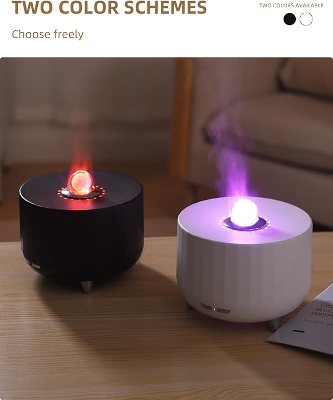 Essential Oil Diffuser for Home: 300ML Aroma Diffuser for Hotel Office Yoga Room - Humidifier with 7 Colors LED Night Light for Kids/Women Home Relaxation, (White)