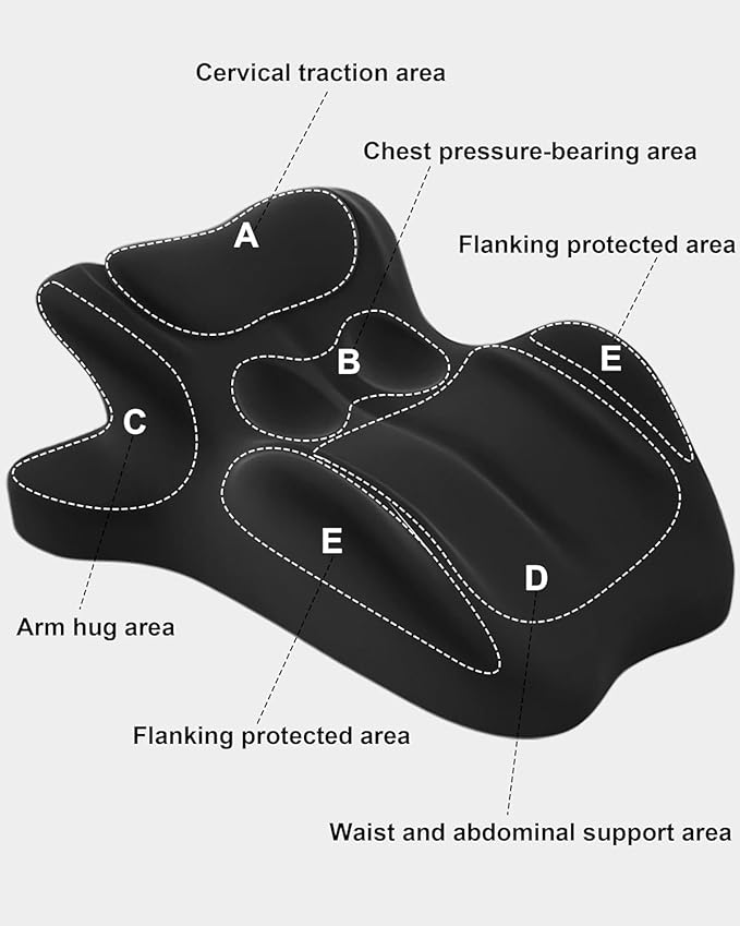 RSN Ergonomic Memory Foam Wedge Pillow, 27° Angled Support for Neck, Back, Waist & Leg Pain Relief, Multi-Position Prone Pillow with Removable Cover (Green, OneSize)