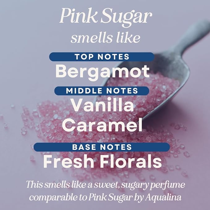 CANDECraftCo 4 Fl oz Fragrance Oils for Aromatherapy, Essential Oils for Home Diffusers, DIY Candle and Soap Making, DIY Scented Products (Pink Sugar)