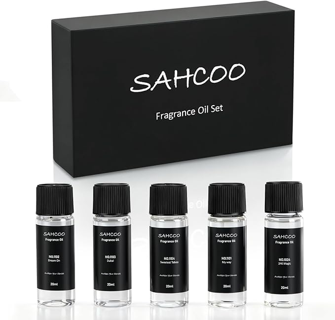 Hotel Diffuser Oil Set Inspired by 5-Star Hotel Scent, Most Popular Fragrance Oil 120ml, Natural Aromatherapy Oils for Cars & Home Products, Room Sprays (5 scents Set)