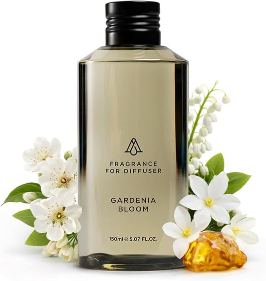 Aromaplan Hotel Scent Diffuser Oil Gardenia Bloom 5 Fl Oz (148ml) –Luxury Hotel & Home Fragrance Oil - Non Toxic Diffuser Oil - Made in USA - Bigger Bottle, Bolder Aroma & Longer Lasting