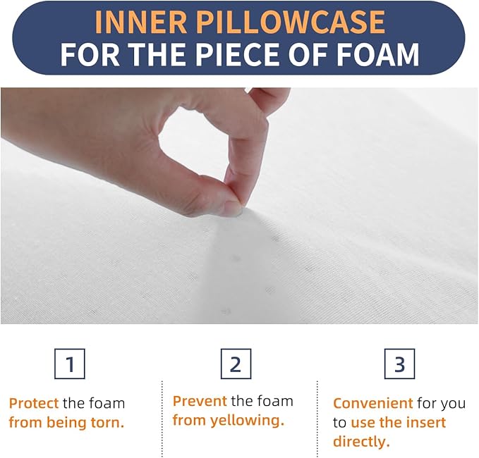 Adjustable Foam Pillow's One Layer - 1 Height 1.2'' Insert for Cervical Pillow to Raise Pillow Height, CertiPUR-US Flat Foam Piece, Ultra Thin Pillow for Stomach Sleeper, White, Medium Firm