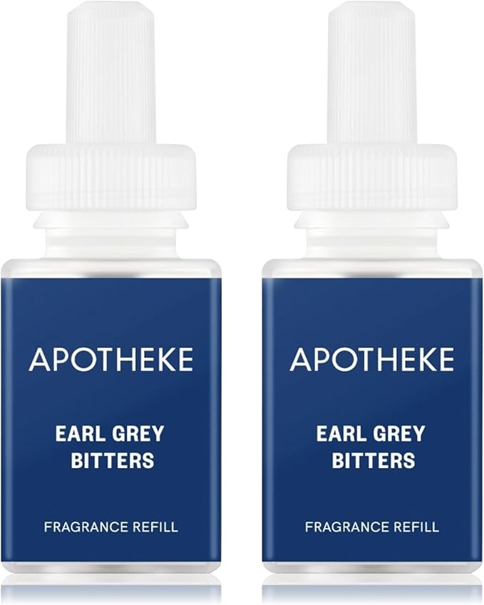 Pura Smart Home Plug-in Diffuser Refills by Apotheke, (Earl Grey, 2-Pack) - Pura Fragrance Refills - Long-Lasting Aromatherapy Air Freshener Fragrance Products with Perfume-Grade Essential Oils