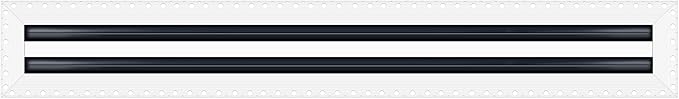 BUILDMART - 28x4 MUD-in Air Vent Cover - Drywall MUD in White Air Vent - MUD Linear Slot Diffuser - Register Grille for Ceiling and Walls - Texas Buildmart