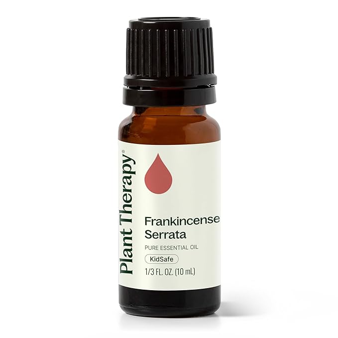 Plant Therapy Frankincense Serrata Essential Oils 100% Pure, Undiluted, Natural Aromatherapy, Frankincense Oil for Diffuser, Skin, Massage, & Joint Health, Therapeutic Grade 10 mL (1/3 oz)