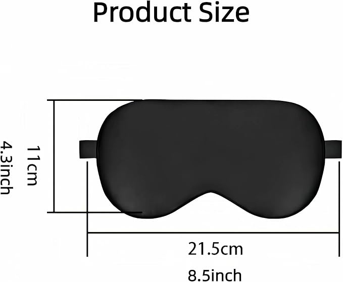 100% Nature Silk Sleep Mask Double-Sided Mulberry Silk Shading Eye Mask, Blue&White Porcelain