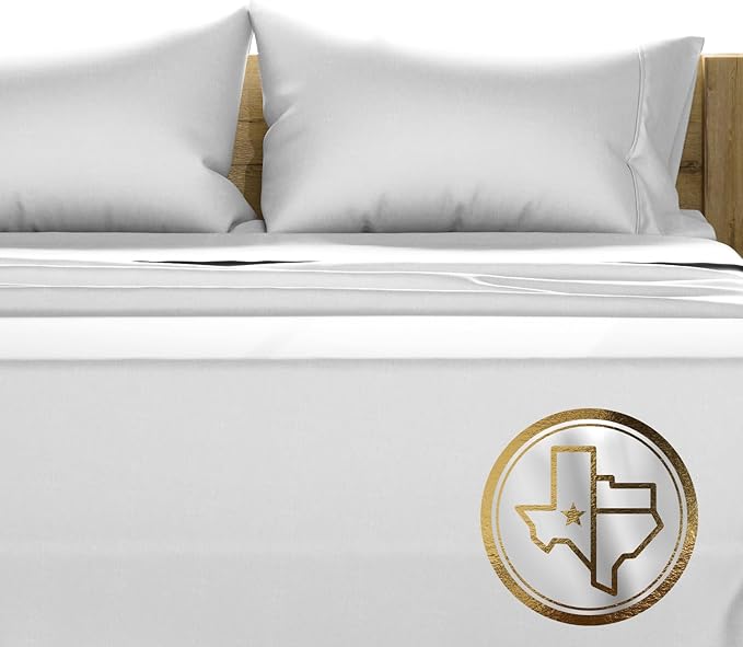 Texas Linen Co. 100% Egyptian Cotton Sheets California King Size - Luxury 1500 Series Couture Comfortin' Collection Cal King Sheet Set Egyptian Cotton, (4 PC, Light Grey), 17" Deep Pocket Bedsheet Set