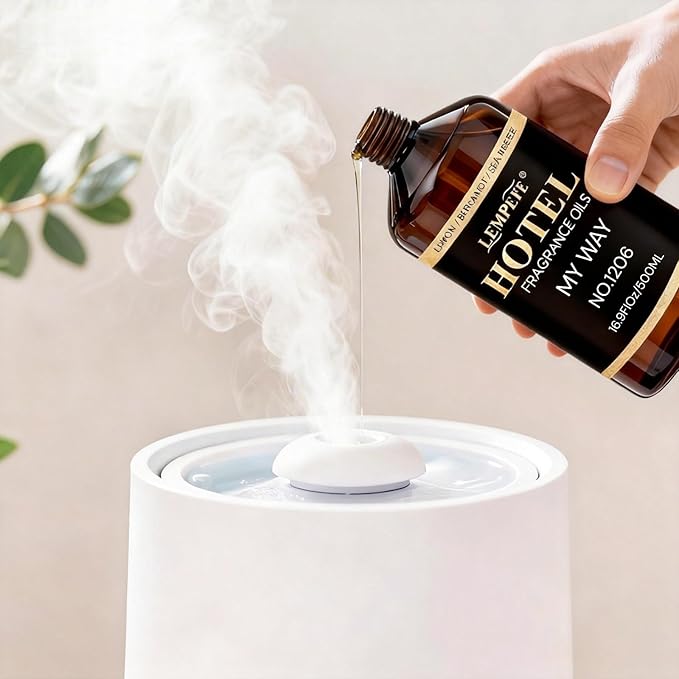 My Way Inspired Luxury Aroma Oil 500mL (16.9 fl oz), Woody Floral Scent Diffuser Oil, Long Lasting Calming Fragrance Oil