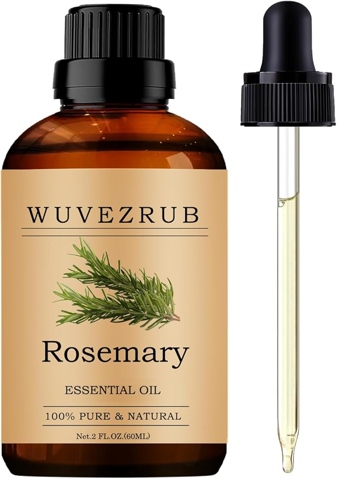 Rosemary Essential Oils 60ML, Pure Rosemary Essential Oil for Aromatherapy Diffuser - 2 Fl Oz