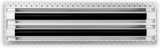 BUILDMART - 18x4 MUD-in Air Vent Cover - Drywall MUD in White Air Vent - MUD Linear Slot Diffuser - Register Grille for Ceiling and Walls - Texas Buildmart