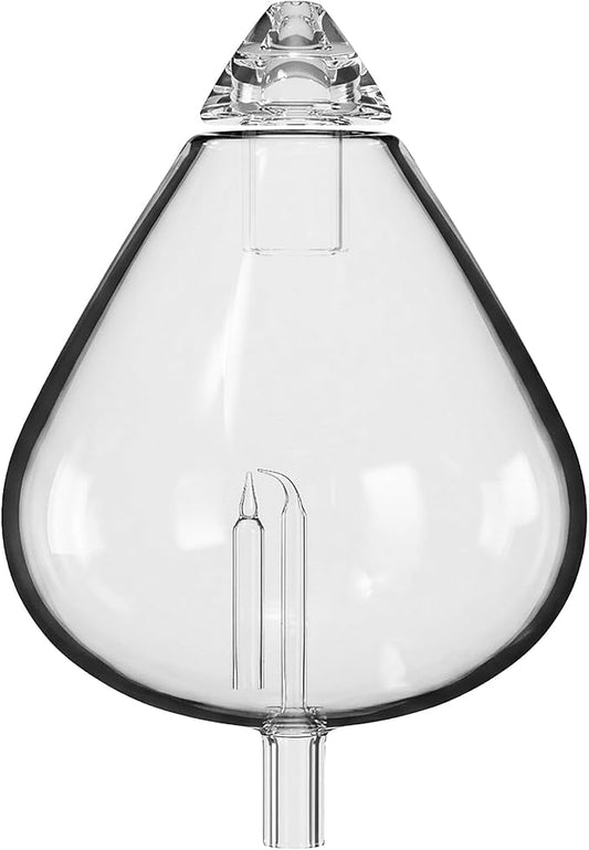 20ml Hand-Blown Glass Atomizing Chamber for Waterless Essential Oil Diffusers, Laboratory-Level Glass, Plastic-Free Nebulizing Vessel, DIY Replacement Accessory, [Waterdrop]