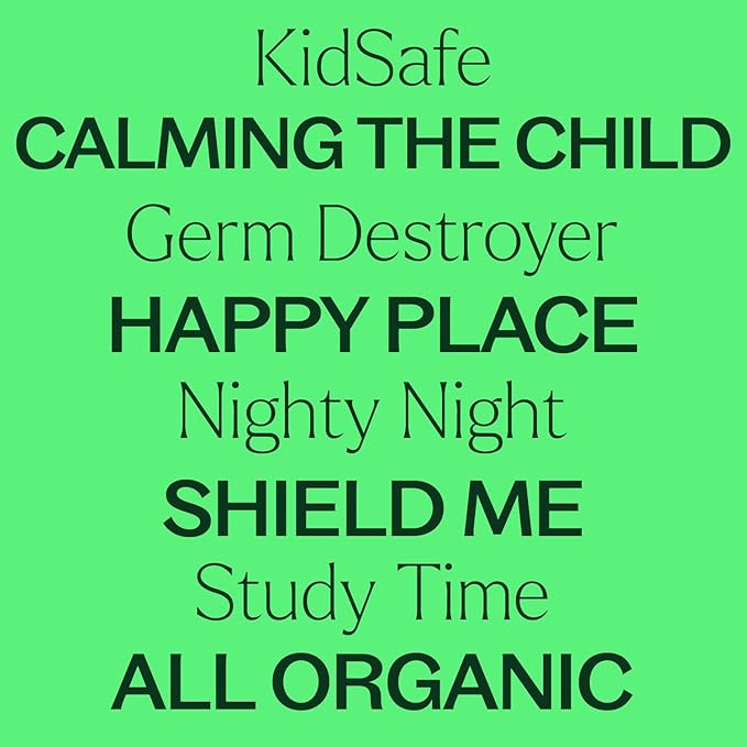 Plant Therapy KidSafe Organic Essential Oil Blends Set 10 mL (1/3 oz) 100% Pure, Undiluted, Aromatherapy, Sleep Support, Mood Booster, Attention and Focus