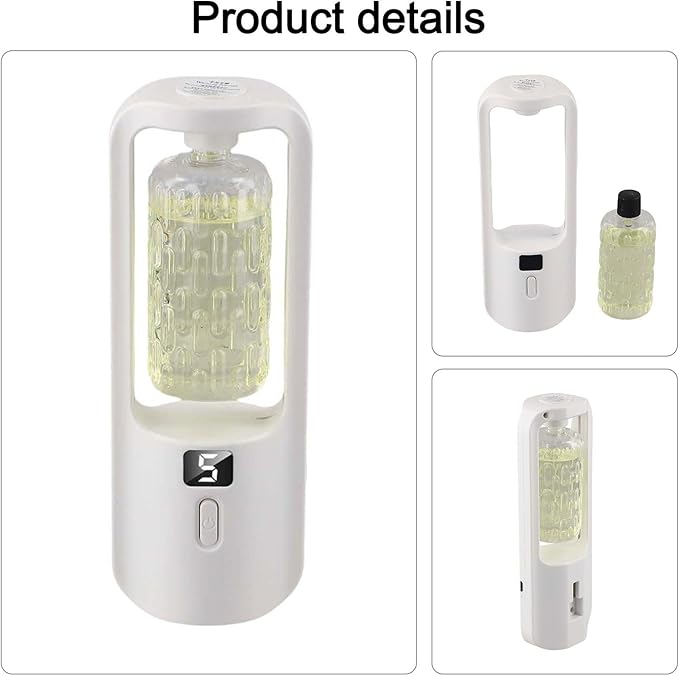 Rechargeable Aromatherapy Diffuser with Humidifier, 50ML Capacity, Silent Motor and 5 Mist Modes, Designed for Home, Bathroom, and Travel Environments (B2)