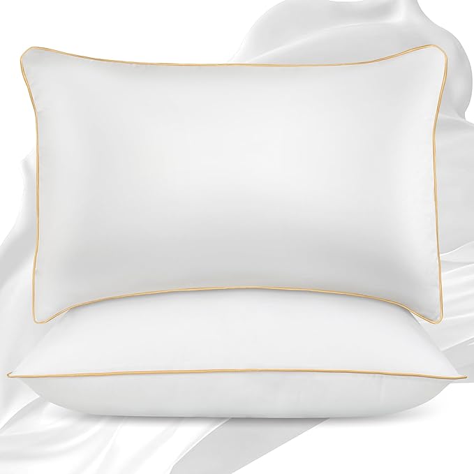 King Size Pillows Set of 2 - Down Alternative Bedding, Cooling Hotel Quality 20 x 36, Bed Sleeping Pillow for Back, Stomach or Side Sleepers