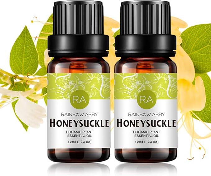 2-Pack Honeysuckle Essential Oil 100% Pure Oganic Plant Natrual Flower Essential Oil for Diffuser Message Skin Care - 10ML