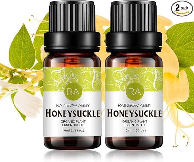 2-Pack Honeysuckle Essential Oil 100% Pure Oganic Plant Natrual Flower Essential Oil for Diffuser Message Skin Care - 10ML