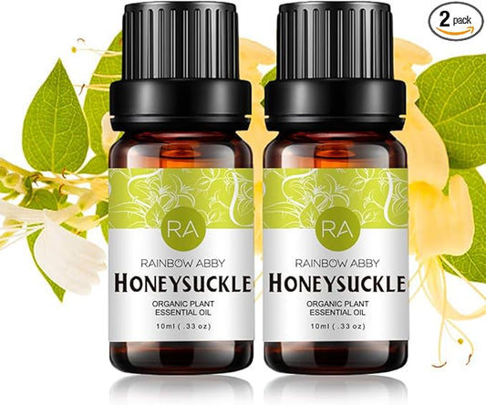 2-Pack Honeysuckle Essential Oil 100% Pure Oganic Plant Natrual Flower Essential Oil for Diffuser Message Skin Care - 10ML