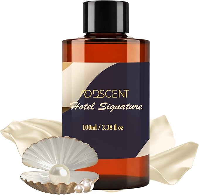 Hotel Signature Fragrance Oil 100ml for Diffuser, Premium Floral and Fruity Aroma for Bedroom Living Office Spa, Smooth, Welcoming Scent with Layered Notes for Calm and Refined Ambience