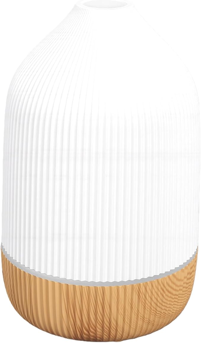 Diydeg Essential Oil Diffuser, Quiet Ultrasonic Aromatherapy Humidifier with Independent Light Mist Functions, Water Low Shuts Off Portable Air Diffuser for Bedroom Yoga Office