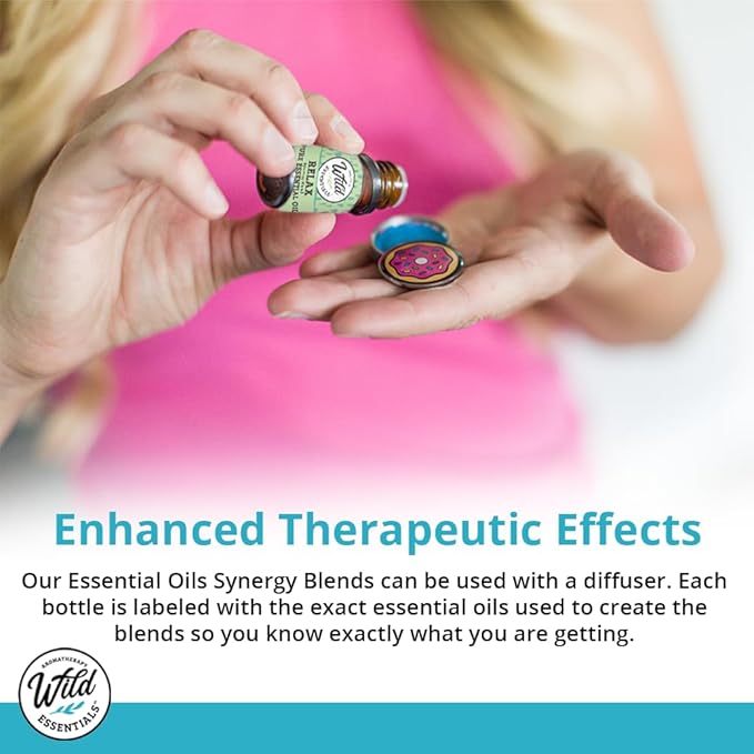 Wild Essentials Sugar Me Sweet 100% Pure Essential Oil Synergy Blend, 10ml, Therapeutic Grade, Use for Mood Boost, Motivation, Happiness, Optimism, Made and Bottled in The USA