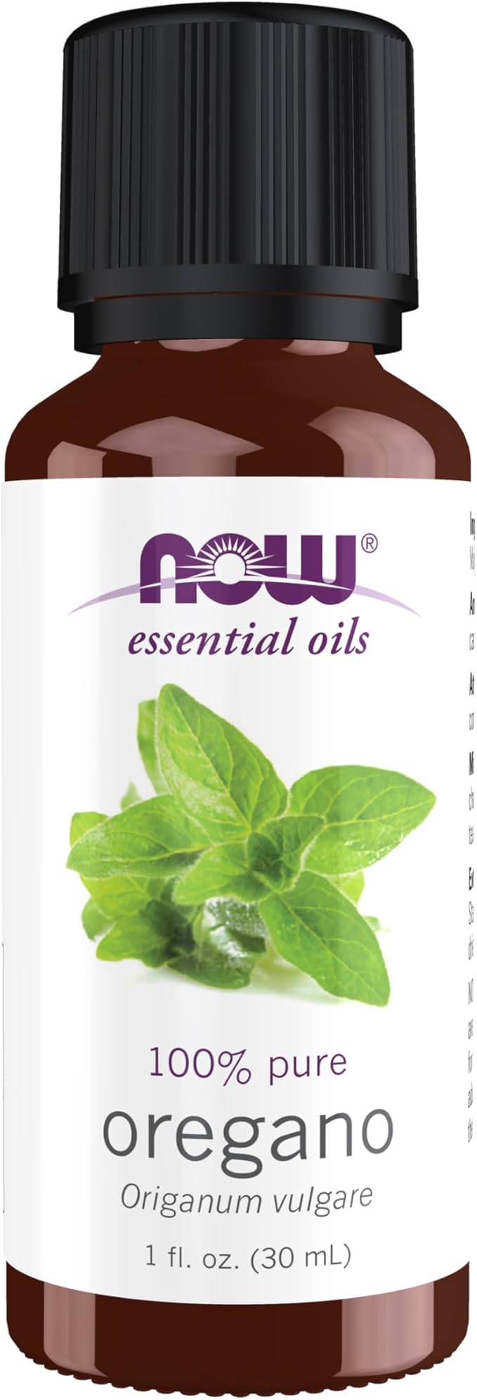 NOW Essential Oils, Oregano Oil, Comforting Aromatherapy Scent, Steam Distilled, 100% Pure, Vegan, Child Resistant Cap, 1-Ounce