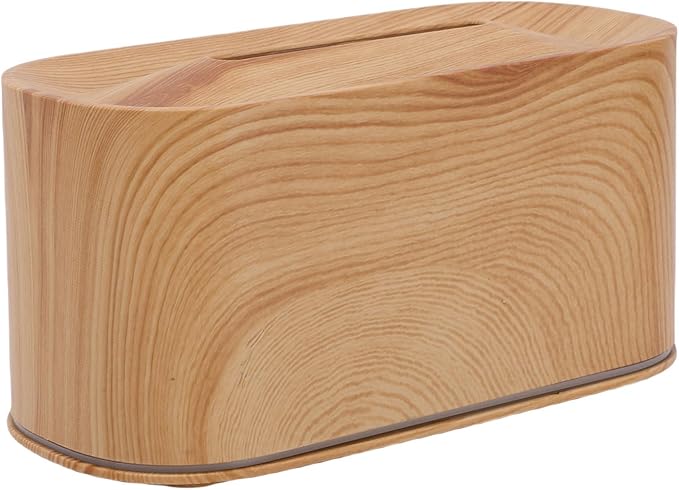 Asixxsix Essential Oil Diffuser, Quiet 35dB Aromatherapy Diffuser, Mystical/Fantasy with 7 Colors Light for Home Office Bedroom (Light Wood Grain)