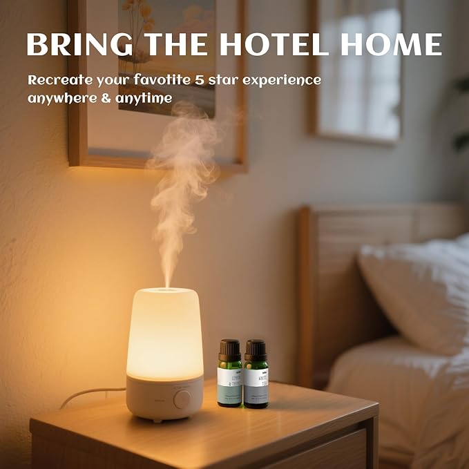 Hotel Fragrance Diffuser Oil Gift Set - Premium 6 x 10 ml, 0.34 fl oz, MitFlor Luxury Hotel Essential Oils Diffuser Scents - Inspired by the Hilton, Marriott, Shangri-La, Four Seasons, and W Hotel