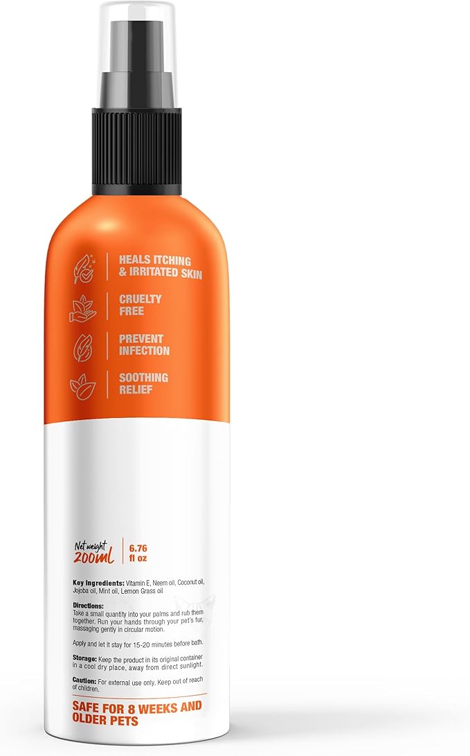 Wagging Tails 6-in-1 Soothing Oil - 6.76 fl oz for Dogs & Cats | Coconut Oil for Skin & Coat | Helps Hydrate & Moisturize Hair | Improve Coat Shine and Softness