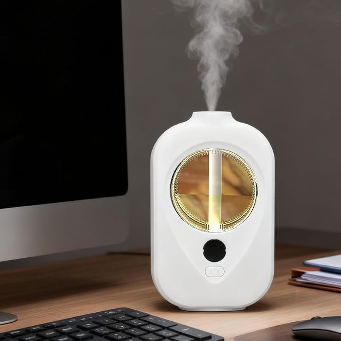 HURRISE Essential Oil Diffuser Quiet Automatic Fragrance Dispenser for Home Office Bedroom 50ml