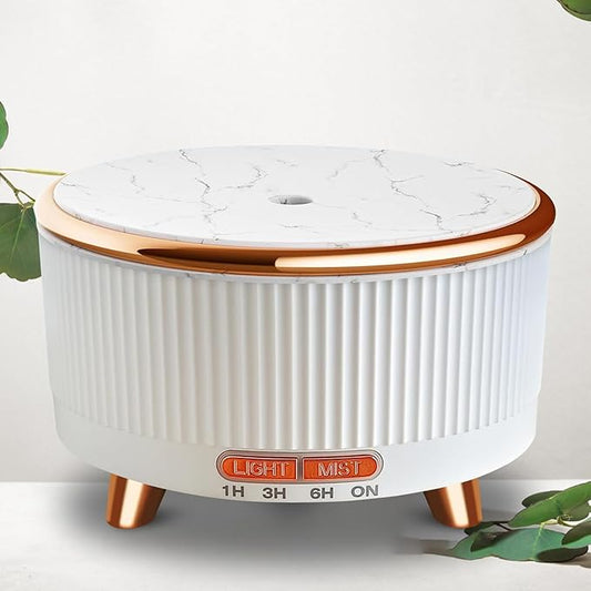 500ml Large Room Aromatherapy Humidifier, Home Essential Oil Diffuser, with Remote Control, Large Room Essential Oil Diffusers, 6 Colors Optional-White