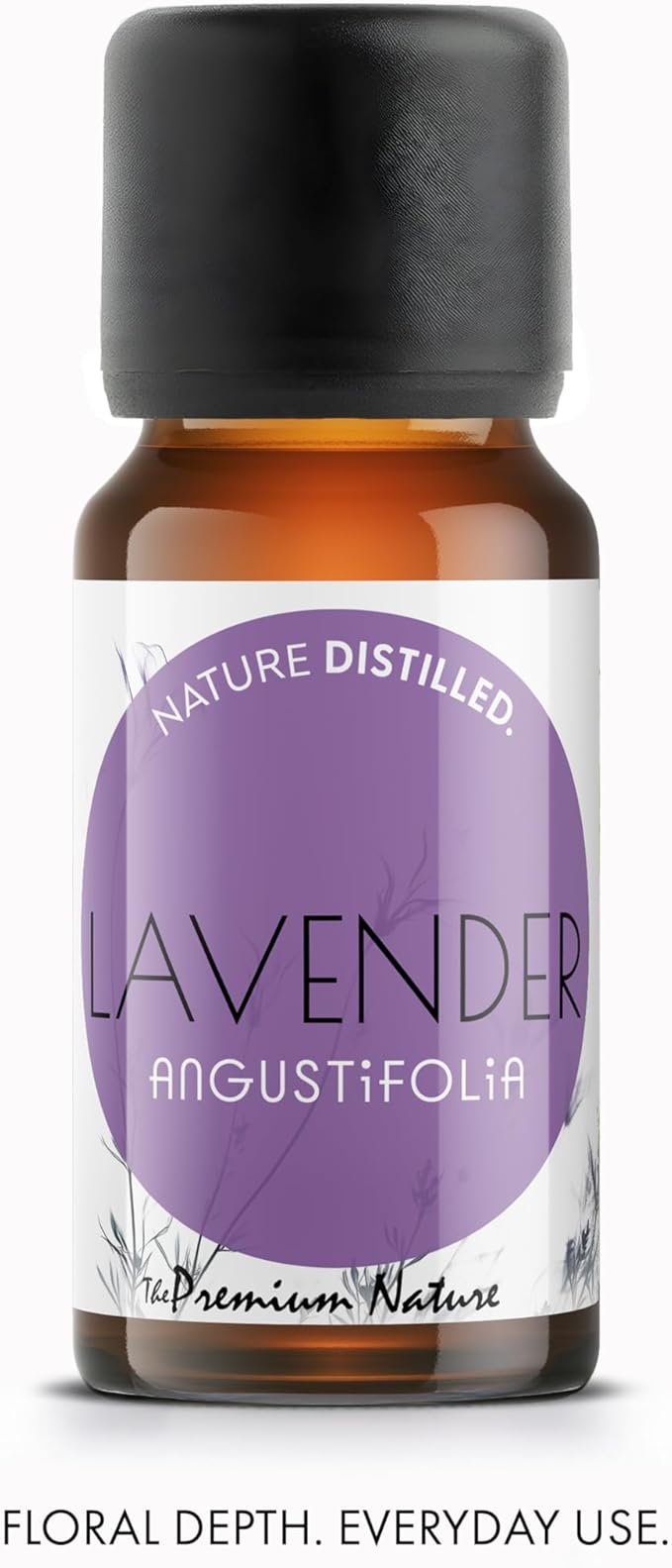 Organic Lavender Essential Oil | 100% Pure Lavandula angustifolia Flower Oil with Soft Floral Herbal Aroma | for Diffuser, Candle Making & DIY Aromatherapy Blends, 0.34 fl oz