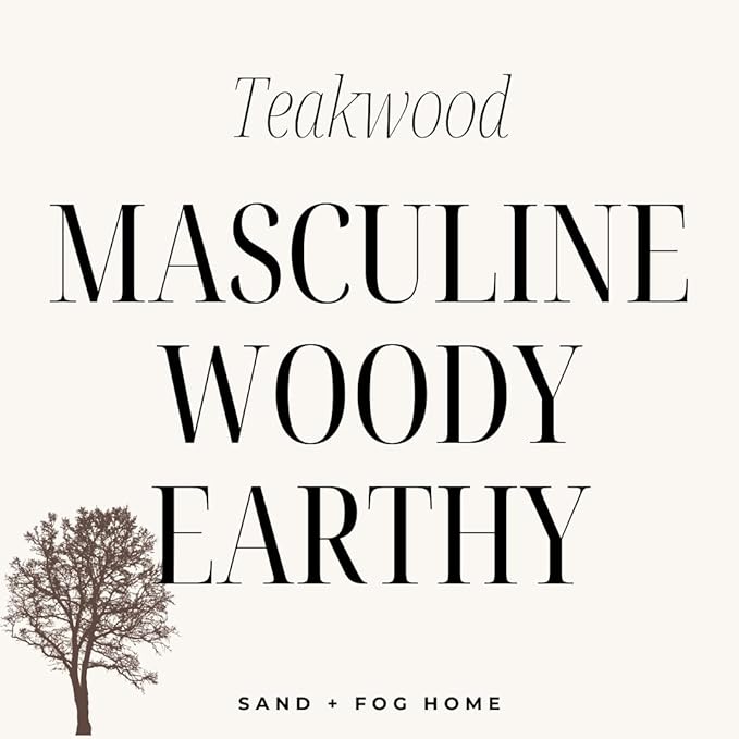 Sand + Fog Teakwood Reed Diffuser | Made with Essential Oils | Fill Your Home with The Your Favorite Luxurious Fragrance